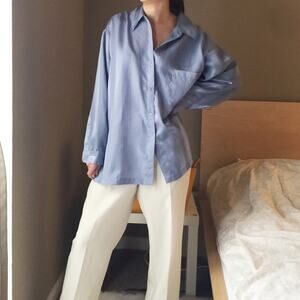 Evandale Intimates Satin Silky Lounging Blouse.-BA6